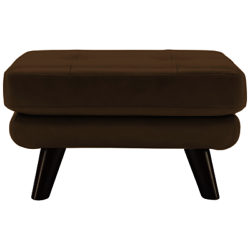 G Plan Vintage The Fifty Three Leather Footstool Capri Mushroom